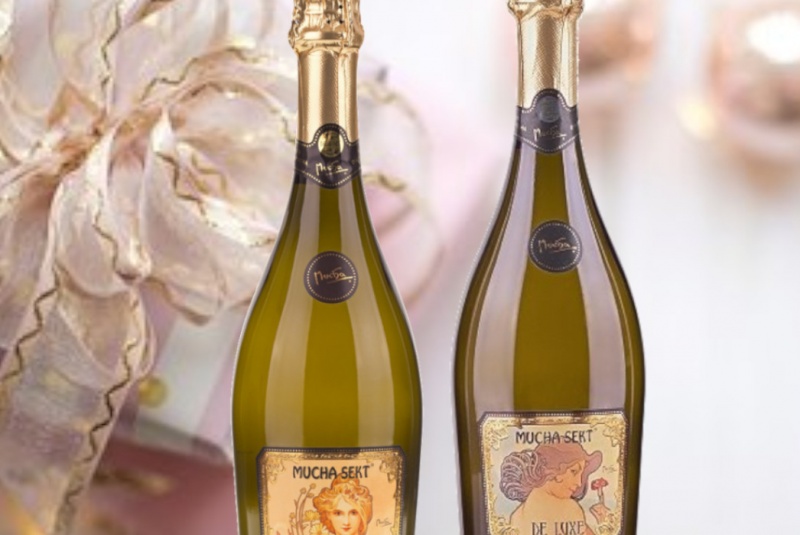 Akcie / Mucha Sekt 0,75 L - viac druhov - foto