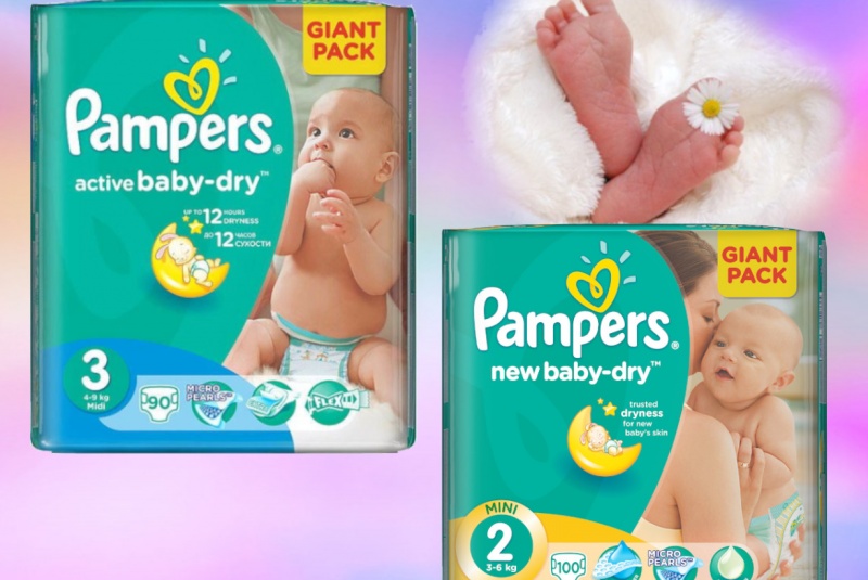 Akcie / Detské plienky Pampers, viac druhov (56-100ks) - foto