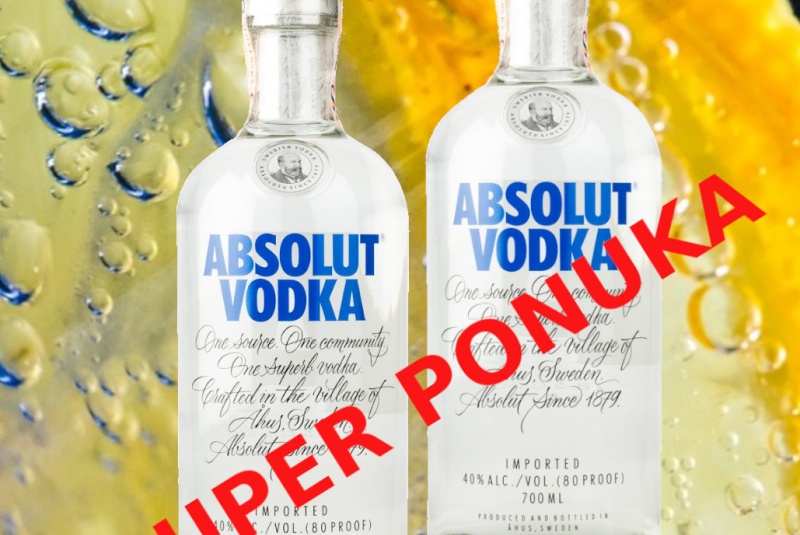 Akcie / Vodka Absolut 40% 0,7l - foto