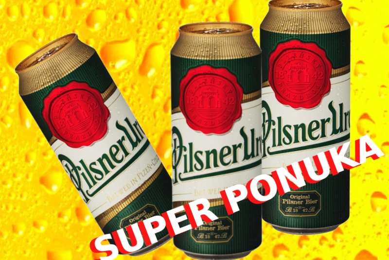 Akcie / Pilsner urquell 12% 0,0,5l plech - foto
