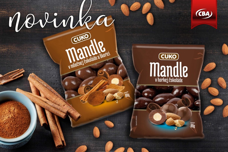 Novinky / Mandle v čokoláde 80 g - foto