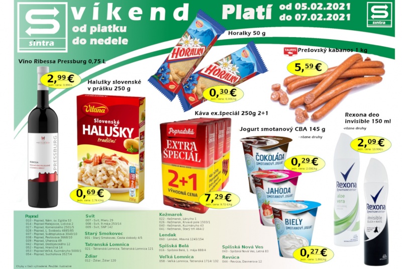 Víkendové ceny / Víkendové ceny Sintra  - foto
