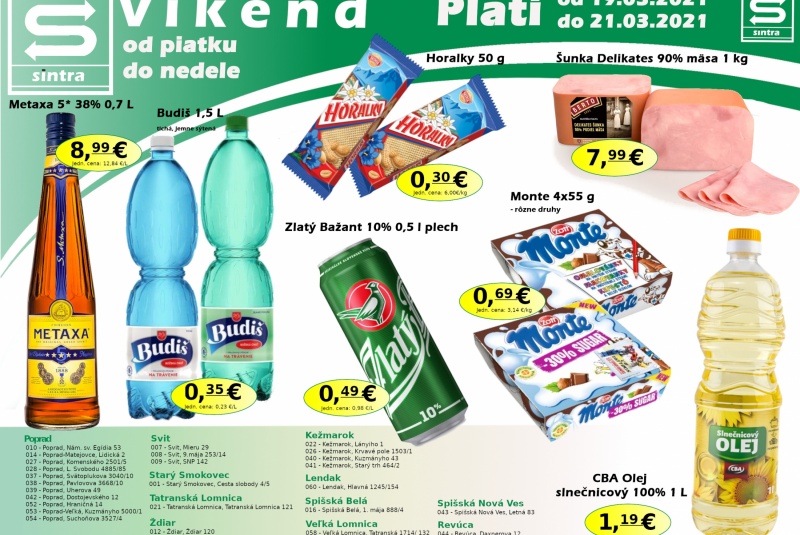 Víkendové ceny / Víkendové ceny Sintra  - foto