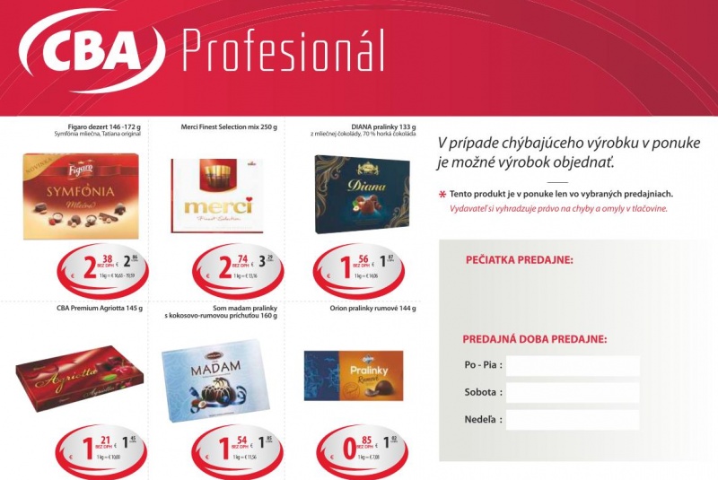 Letákové akcie / Profesionál - foto