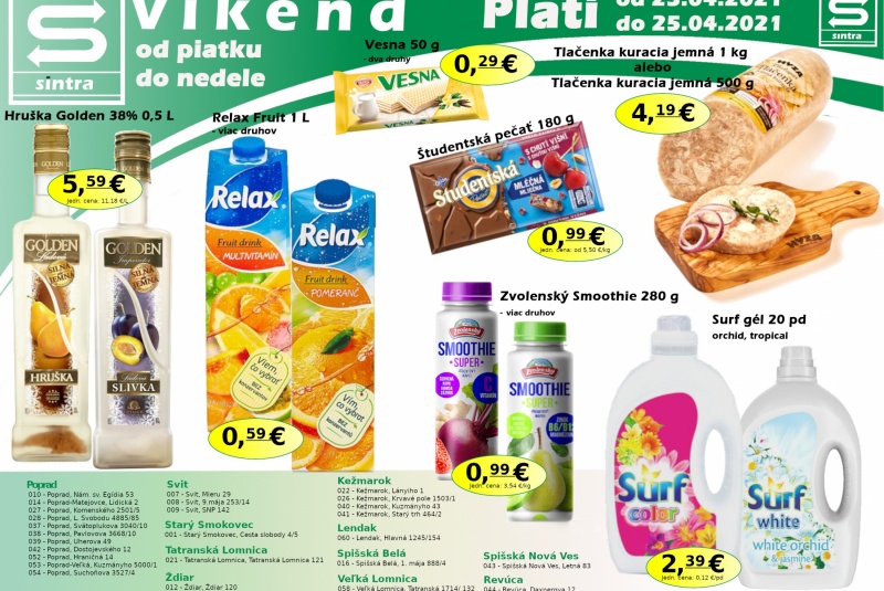 Víkendové ceny / Víkendové ceny Sintra  - foto