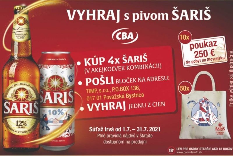 Súťaže / Vyhraj s pivom ŠARIŠ - foto