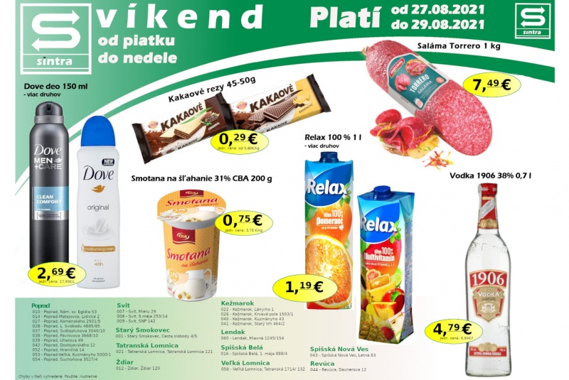 Víkendové ceny / Víkendové ceny Sintra  - foto