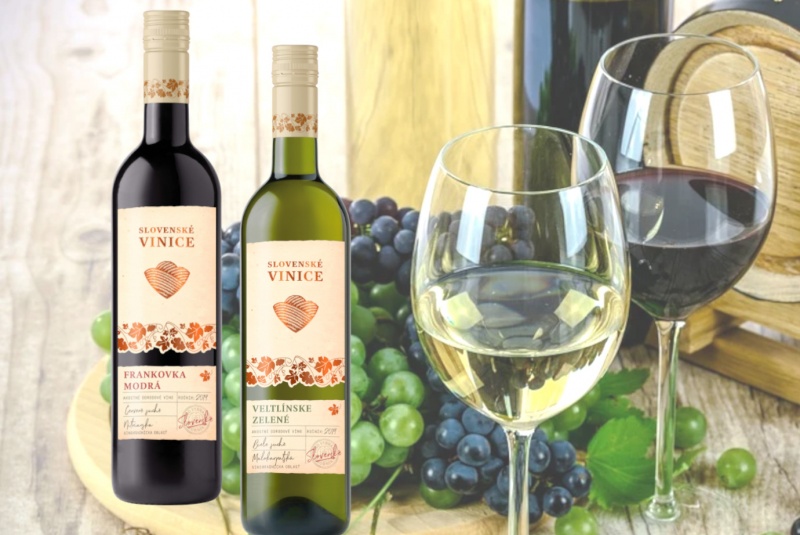 Akcie / Slovenské vinice 0, 75 l - viac druhov - foto