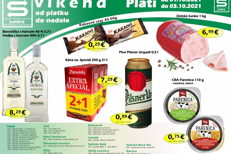 Víkendové ceny / Víkendové ceny  - foto