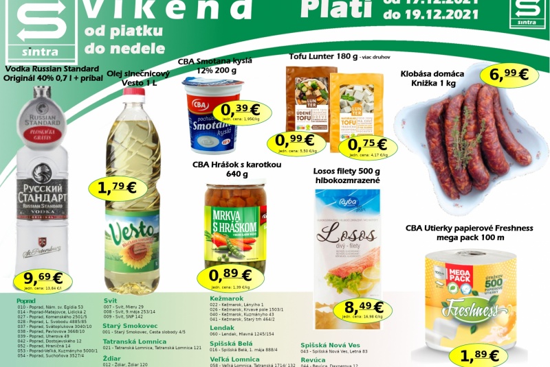 Víkendové ceny / Víkendové ceny Sintra  - foto