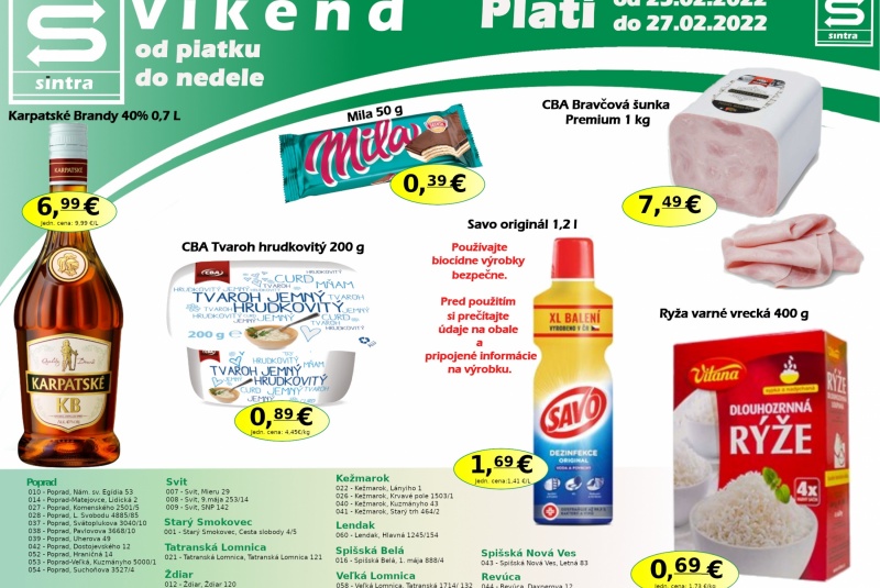 Víkendové ceny / Víkendové ceny Sintra  - foto