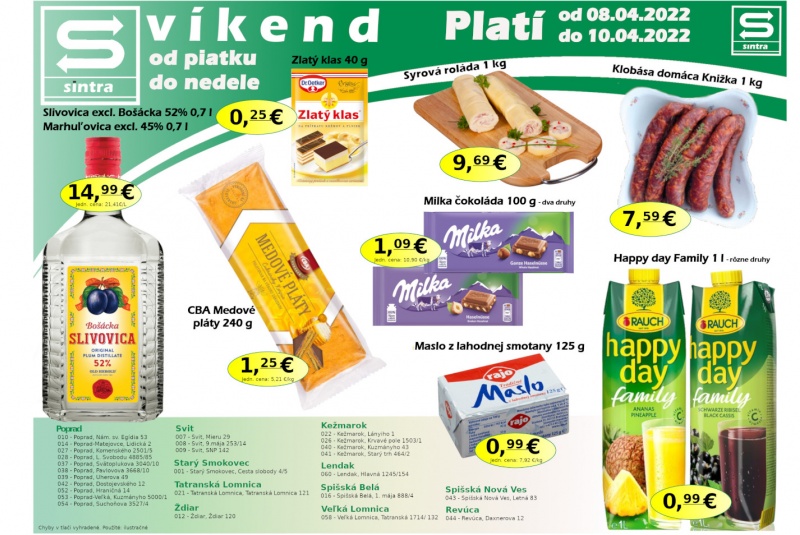 Víkendové ceny / Víkendové ceny Sintra  - foto