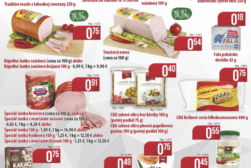 Víkendové ceny / Víkendové ceny CBA - foto