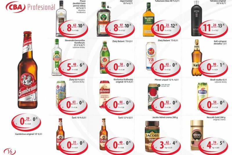 Letákové akcie / CBA Profesionál - foto