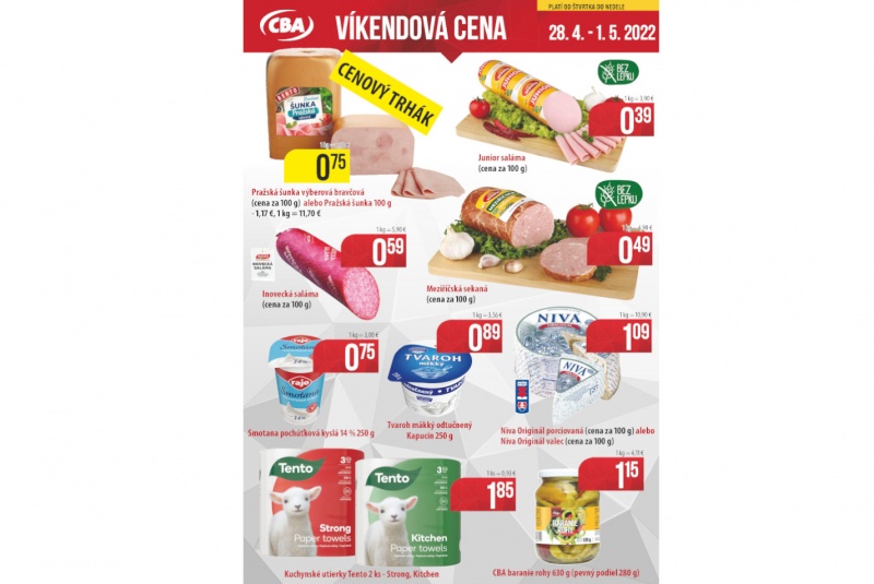 Víkendové ceny / Víkendové ceny CBA - foto