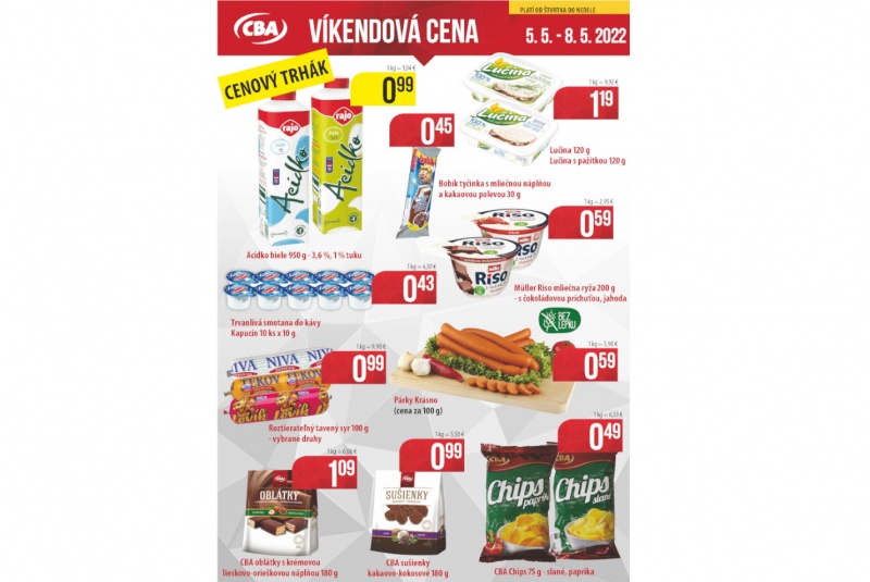 Víkendové ceny / Víkendové ceny CBA - foto
