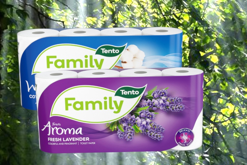 Akcie / Toaletný papier Tento Family 8 ks, 2-vrstvový - foto