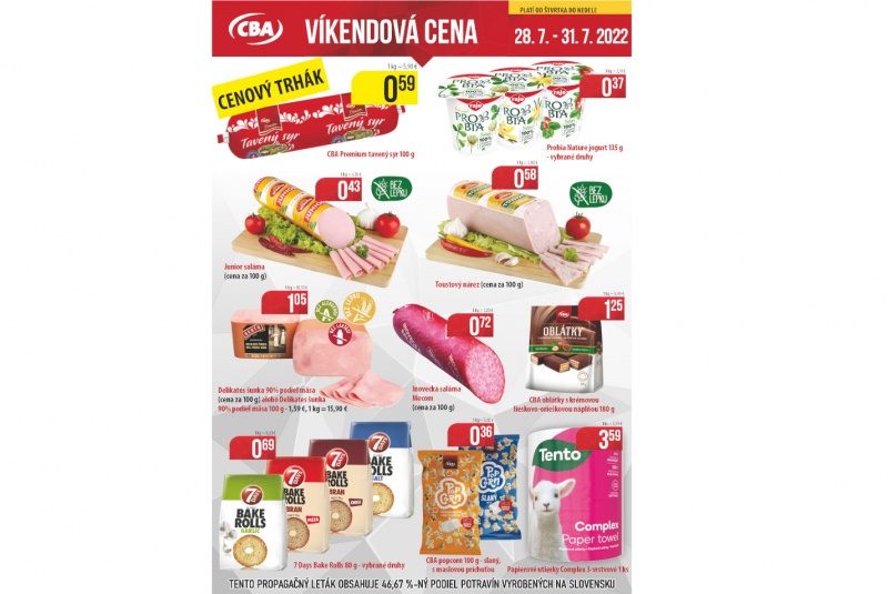 Víkendové ceny / Víkendové ceny CBA - foto