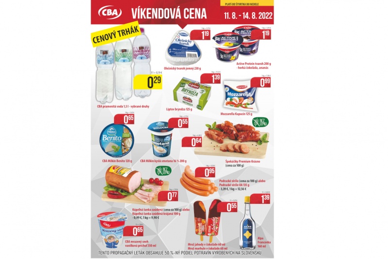 Víkendové ceny / Víkendové ceny CBA - foto