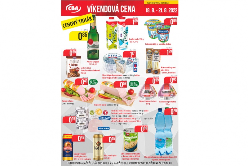 Víkendové ceny / Víkendové ceny CBA - foto