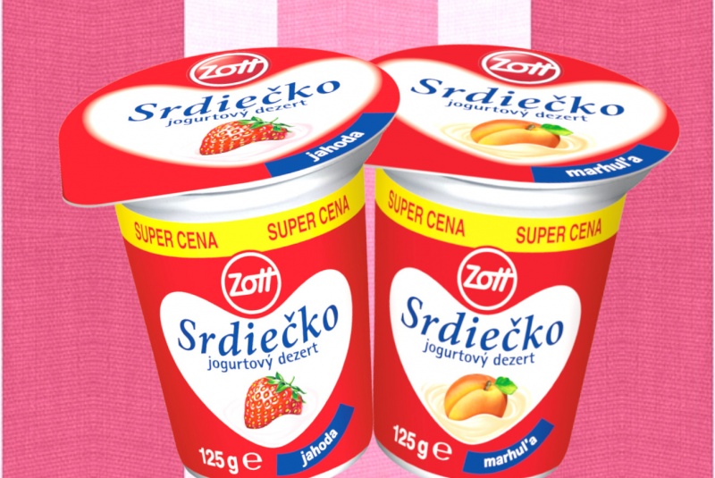 Akcie / Srdiečko jogurt 125 g - viac druhov - foto