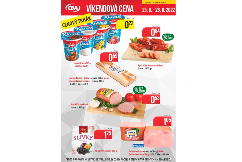 Víkendové ceny / Víkendové ceny CBA - foto