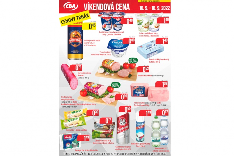 Víkendové ceny / Víkendové ceny CBA - foto