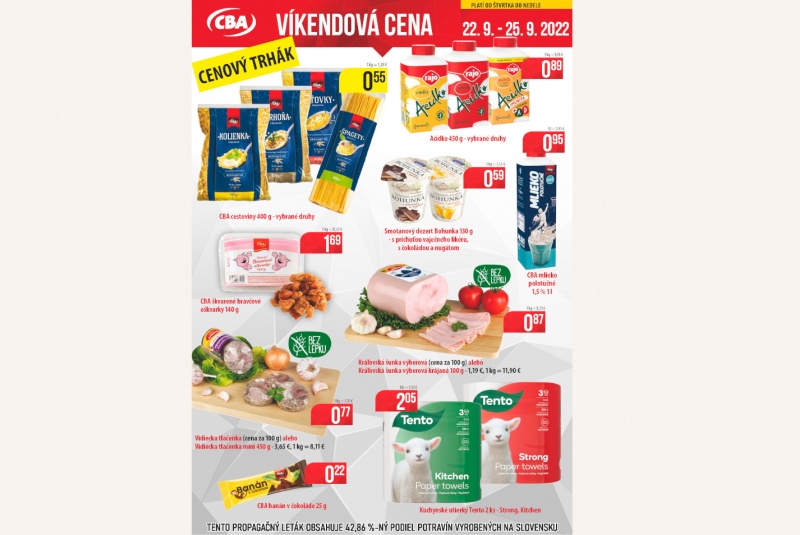 Víkendové ceny / Víkendové ceny CBA - foto