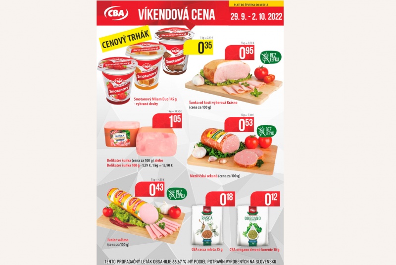 Víkendové ceny / Víkendové ceny CBA - foto