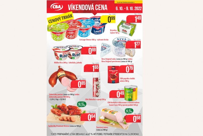Víkendové ceny / Víkendové ceny CBA - foto