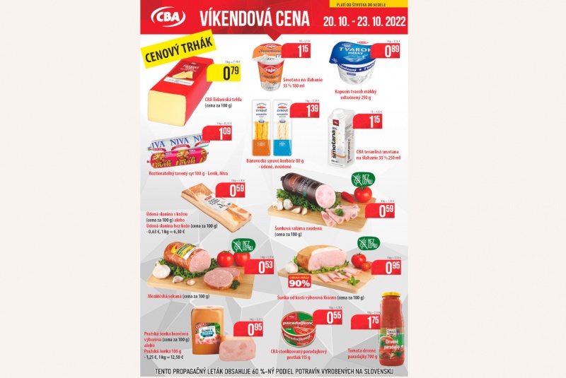 Víkendové ceny / Víkendové ceny CBA - foto