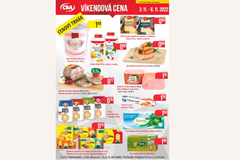 Víkendové ceny / Víkendové ceny CBA - foto