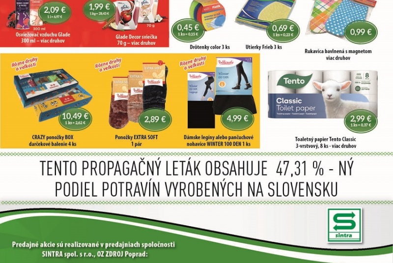 Letákové akcie / Letáková akcia Sintra 22/2022 - foto