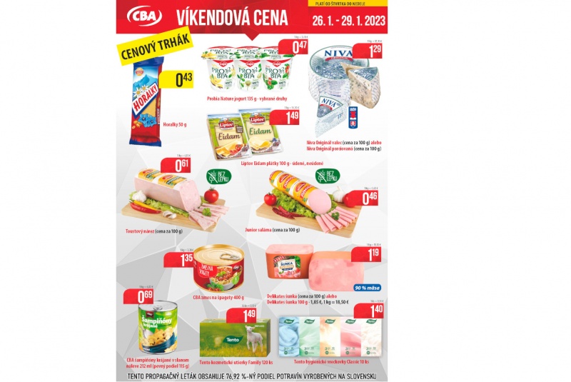 Víkendové ceny / Víkendové ceny CBA - foto