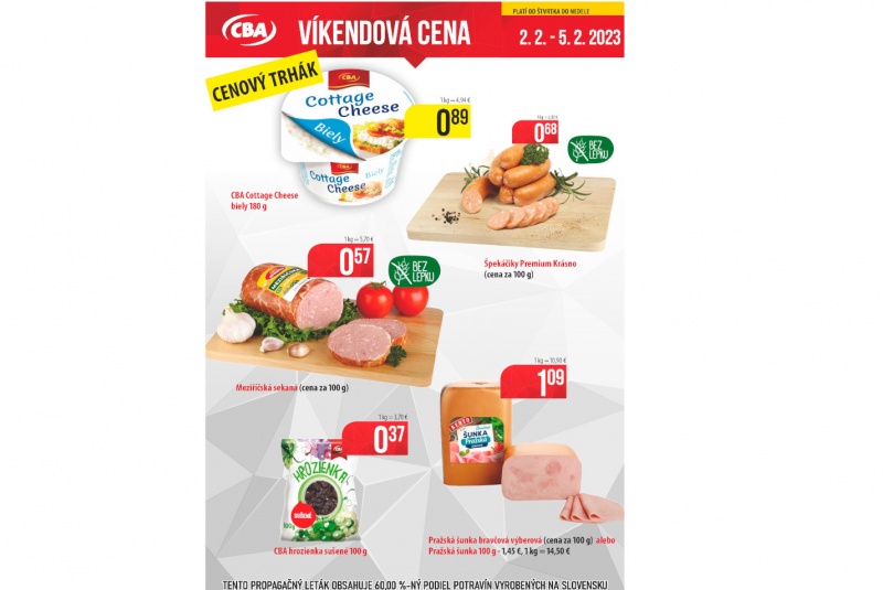 Víkendové ceny / Víkendové ceny CBA - foto