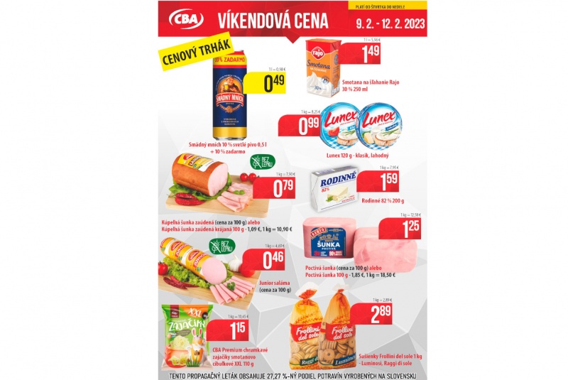 Víkendové ceny / Víkendové ceny CBA - foto