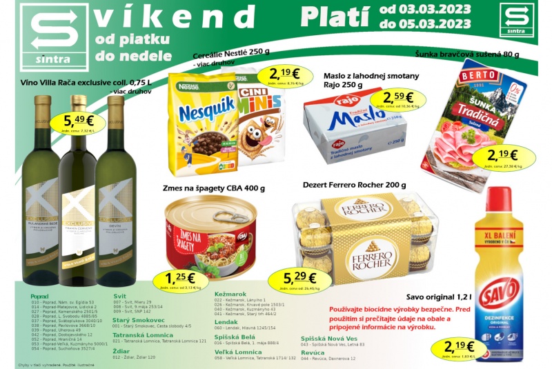Víkendové ceny / Víkendové ceny Sintra - foto
