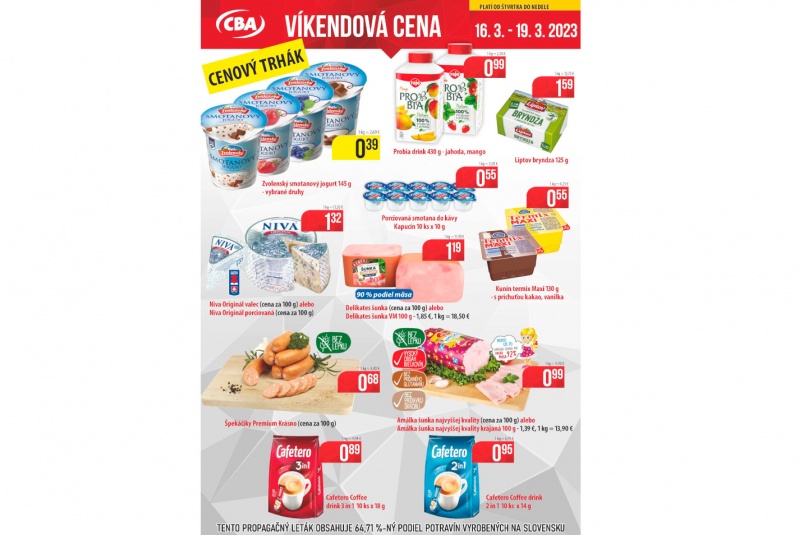 Víkendové ceny / Víkendové ceny CBA - foto