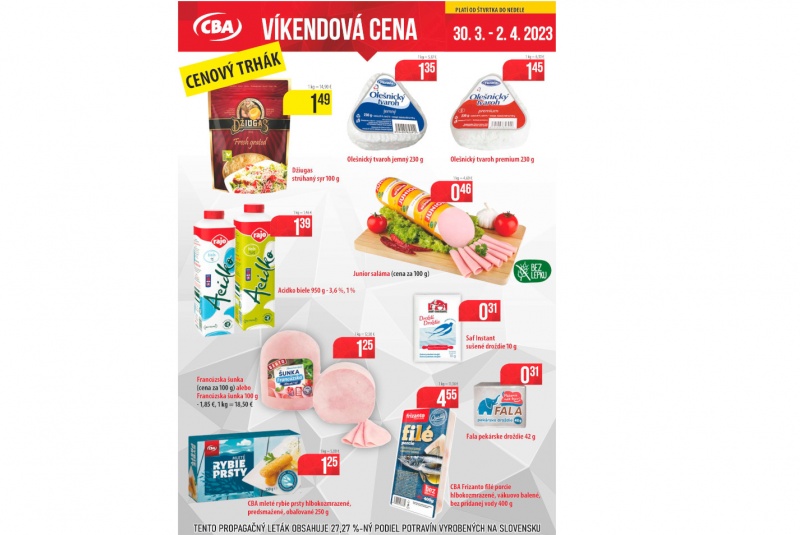 Víkendové ceny / Víkendové ceny CBA - foto