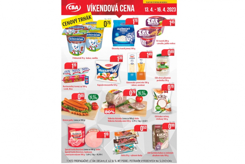 Víkendové ceny / Víkendové ceny CBA - foto