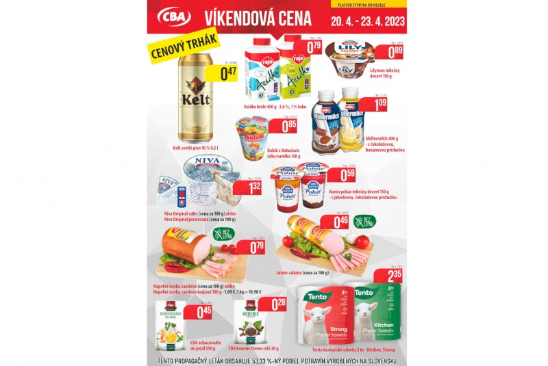 Víkendové ceny / Víkendové ceny CBA - foto