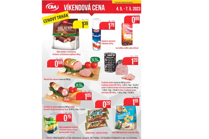 Víkendové ceny / Víkendové ceny CBA - foto