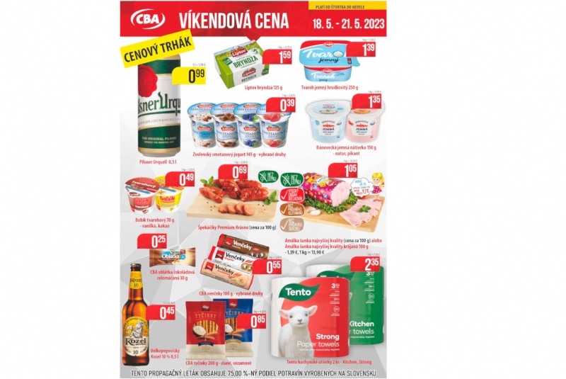 Víkendové ceny / Víkendové ceny CBA - foto