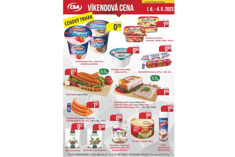 Víkendové ceny / Víkendové ceny CBA - foto