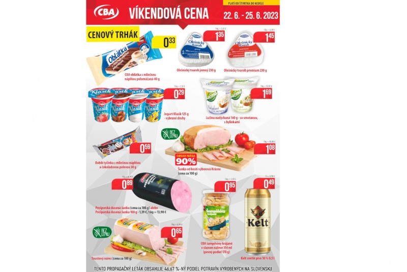 Víkendové ceny / Víkendové ceny CBA - foto