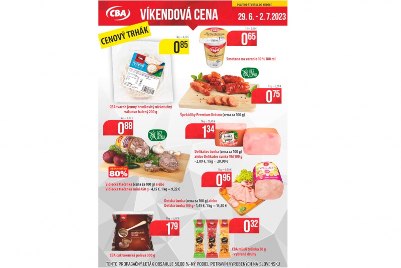 Víkendové ceny / Víkendové ceny CBA - foto