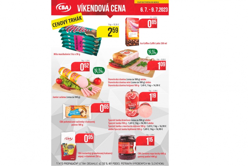 Víkendové ceny / Víkendové ceny CBA - foto