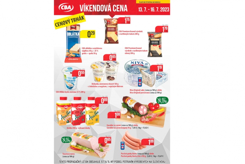 Víkendové ceny / Víkendové ceny CBA - foto
