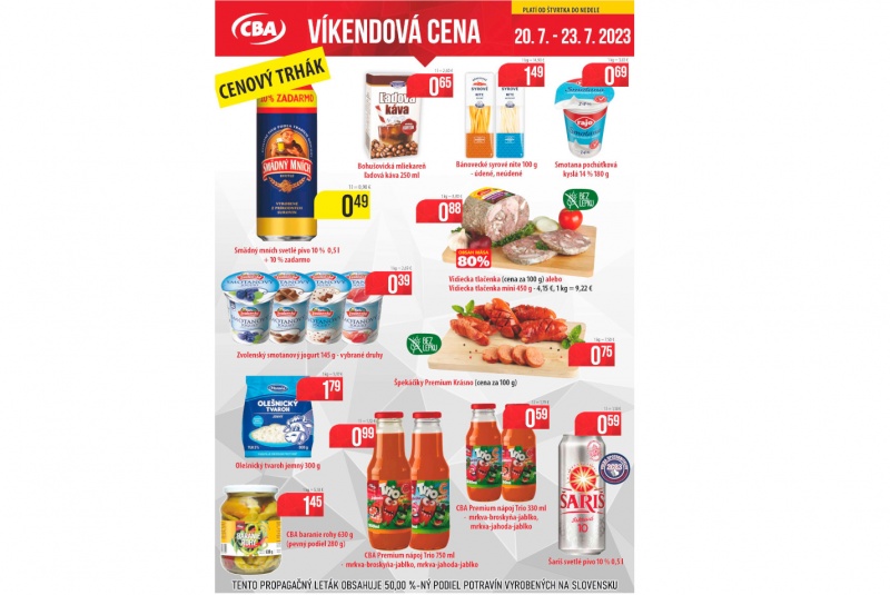Víkendové ceny / Víkendové ceny CBA - foto