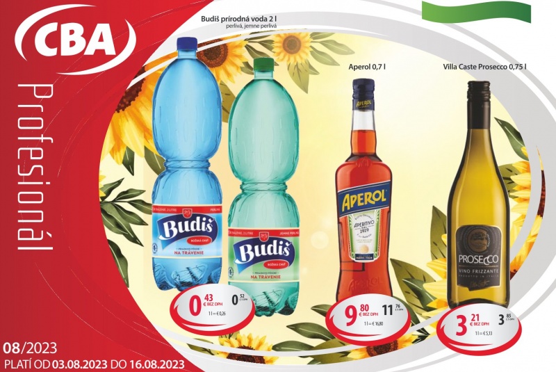 Letákové akcie / CBA VO Profesionál 8/2023 - foto